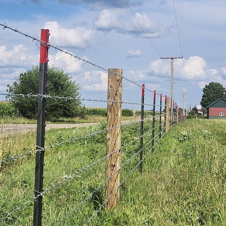 Farm fence built by H&S Fencing & Supply near Beloit, Wisconsin
