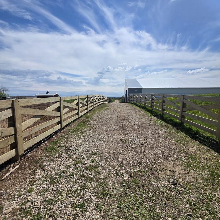 Fence project near Ridgeway, Wisconsin