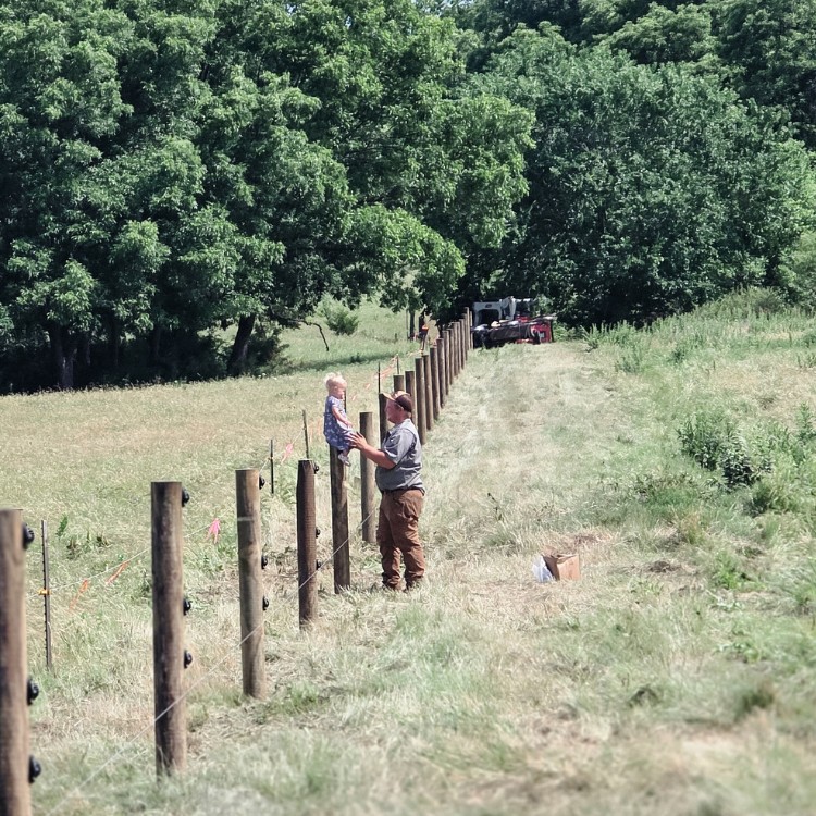 Fence project near Beloit, Wisconsin