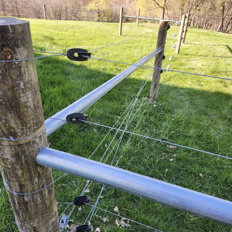 Poly coated fence installed near Baraboo, Wisconsin