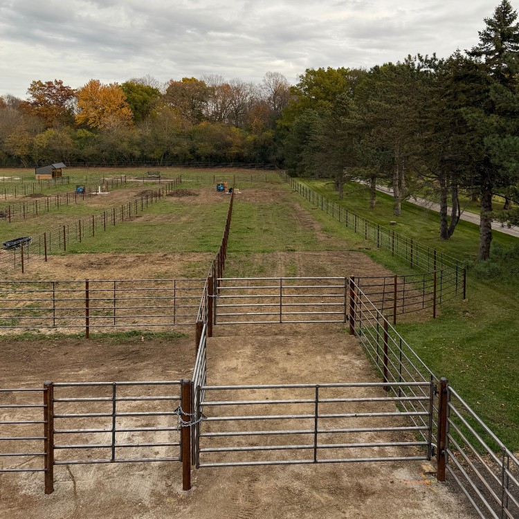 Fence project near Beloit, Wisconsin