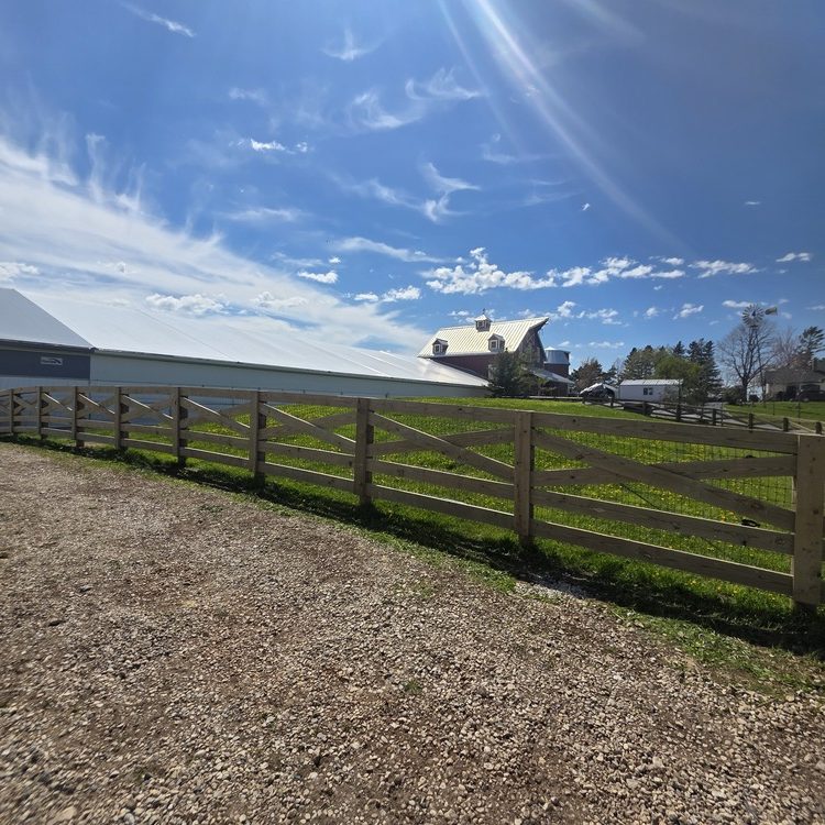 Fence project near Baraboo, Wisconsin